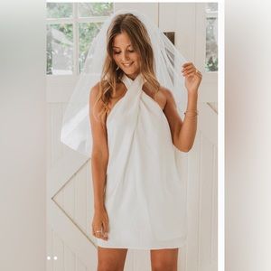 Show me Your MuMu Jasmine Halter Mini Dress